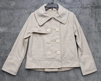 Abrigo para mujer LULULEMON Coco beige tostado softshell marfil chaquetón talla 8 Foto 1 de 4