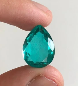 12 Karat Paraiba Turmalin, Top Qualität Paraiba Turmalin Dublette Edelstein - Bild 1 von 5