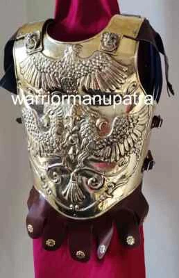 Armadura de águila grande de latón medieval coraza romana recreación pechuga Foto 1 de 4
