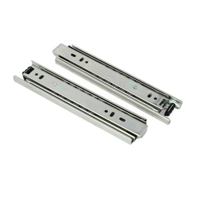 200mm Length 3-Section Ball Bearing Full Extension Drawer Slides Track 2pcs - Image 1 of 4