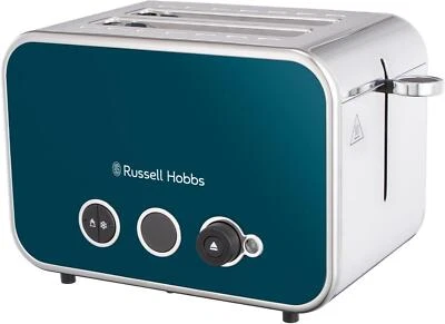 Russell Hobbs Distinctions 2 Slice Ocean Blue Toaster - Image 1 of 4