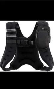 ZELUS Weighted Vest 12 Lbs Weight Vest w Reflective Stripe - Picture 1 of 8