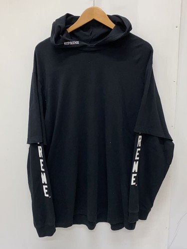 T shirt parka Supreme 24SS a strati con cappuccio L S TOP a strati