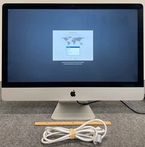 Apple iMac A1419 MF125LL/A 2013 27" AIO i7-4771 32GB 1.12TB Fusion Drive w/cord - Picture 1 of 4