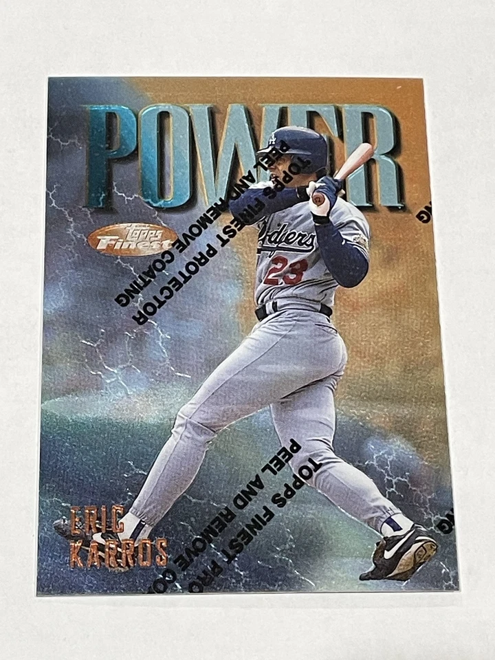 1997 Finest Baseball #255 - Eric Karros - Los Angeles Dodgers - Image 1 of 2