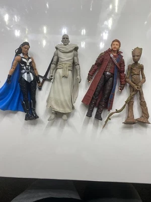 Набор из 4 фигурок Marvel Legends Thor Love And Thunder с аксессуарами Groot, Gorr - Изображение 1 из 4