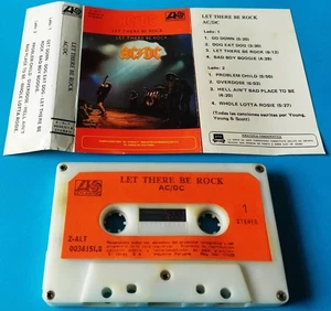 AC/DC "Let There Be Rock" MADE IN PERU, ORANGE PAPER LABEL (EX) - Picture 1 of 7
