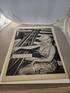 JAYNE MANSFIELD BACK COVER MERIDIANO D'ITALIA DEL NOVEMBER 1959 VF - Picture 1 of 2