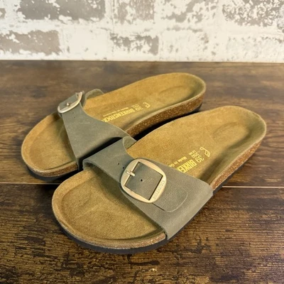 NUEVO - Sandalias Birkenstock Madrid Hebilla Deslizable - L8 M6 - Taupe Foto 1 de 4