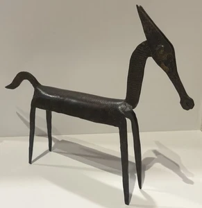 Brutalist Modern Hand Wrought Forged Iron Horse Sculpture - Picture 1 of 19