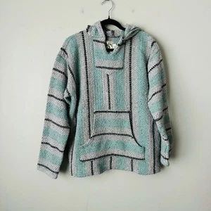 Baja Joe blau und grau mexikanischer Hoodie Damen Größe XXL - Bild 1 von 7