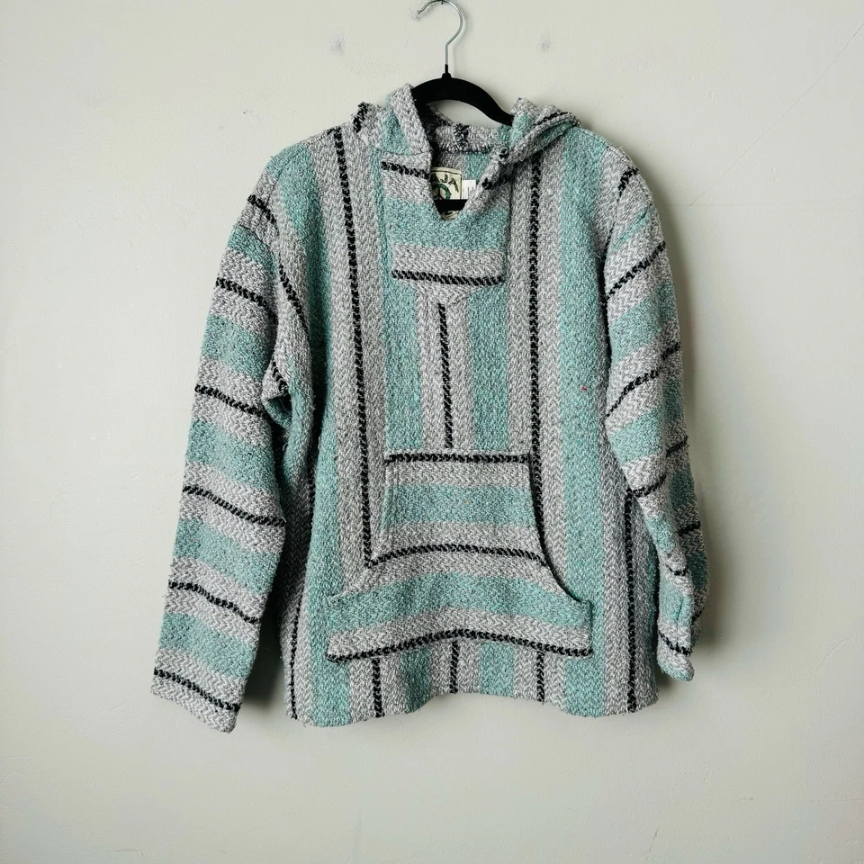Baja Joe Blue And Gray Mexican Hoodie Women’s Size XXL - Image 1 of 4