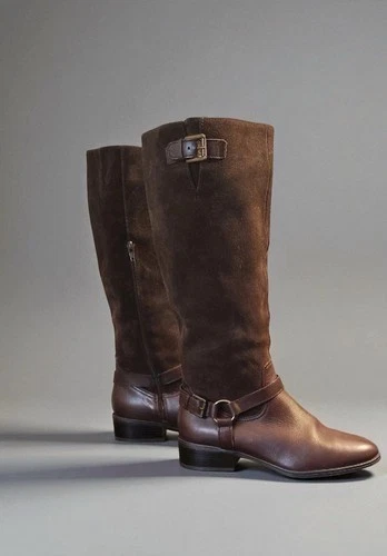 Ralph Lauren Marion McLeod замши/кожа колена езды ботинки женщин размер 10B - Изображение 1 из 4