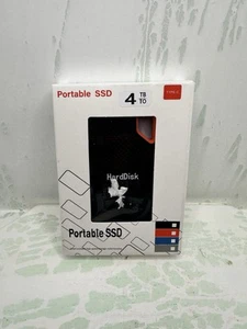 Portable SSD 4TB External Drive For Laptop, TV, Tablet Type C New Free Shipping - Afbeelding 1 van 2