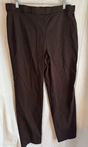 Dana Buchman Stretch Anzughose Damen Large braun Schlupfhose - Bild 1 von 4