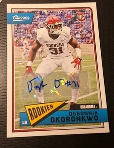 Classics Rookie Signatures #242 2018 Ogbonnia Okoronkwo radiocontrol automático #52/99 - Imagen 1 de 3