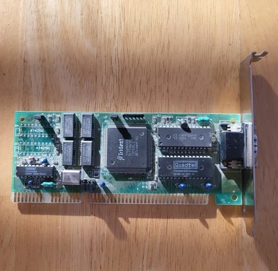 TARJETA QUADTEL BIOS VINTAGE JAX-8216A TRIDENT TVGA9000B 512K ISA VGA Foto 1 de 2