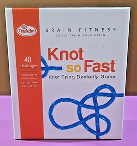 Knot So Fast Knot Tying Dexterity Game 40 Challenges (Thinkfun, 2014) - Picture 1 of 3