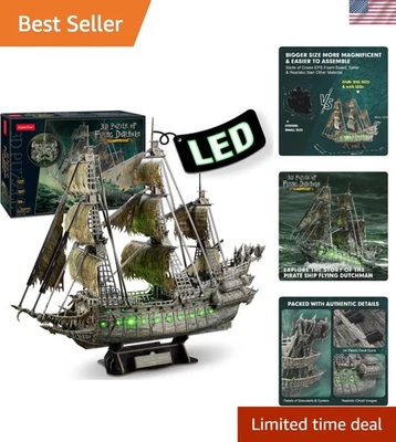 Desafiante rompecabezas holandés volador 3D con luces LED - Regalo perfecto para adultos Foto 1 de 4