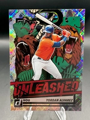 2021 Panini Donruss - Unleashed Yordan Alvarez #UNL1 Diamond - Image 1 of 2