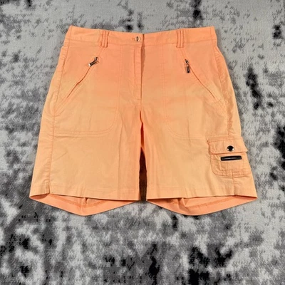 Pantalones Cortos Jamie Sadock Para Mujer Talla 14 Naranja Carga Bolsillos con Cremallera Elastizados Golf Foto 1 de 4