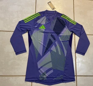 Camiseta deportiva de portero ADIDAS TIRO 24 manga larga púrpura IN0418 calce ajustado para hombre L - Imagen 1 de 8