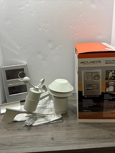 NEW in OPEN BOX ACU-RITE DELUXE WIRELESS WEATHER STATION with WIND SENSOR 00595 - Picture 1 of 5