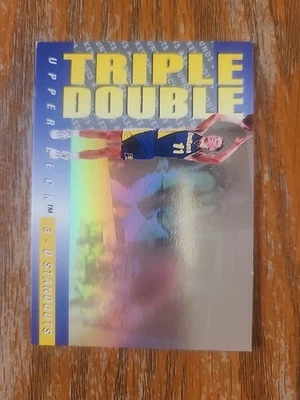 Tarjeta doble triple de baloncesto de cubierta superior 93-94 Detlef Schrempt #TD4 Pacers Foto 1 de 2