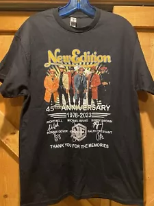 New Edition Band Tour 40th Anniversary 2023 Black Shirt Mens Medium - Picture 1 of 4