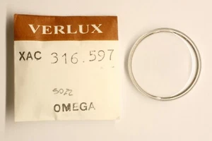 Omega 5072 Silver Vetro Crystal Glass Uhrenglas Verre 14725 14735 14742 14745 - Imagen 1 de 1
