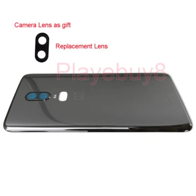 New OEM Original Housing Glass Rear Battery Back Cover For Oneplus 6 A6000 A6003 - Image 1 of 4