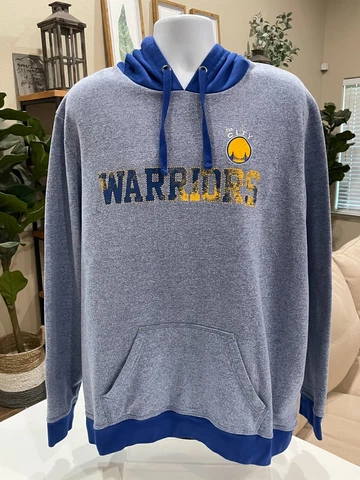 Hardwood Classics Majestic Golden State Warriors NBA Mens Hooded Sweatshirt 2XL Cover