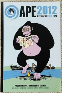 SERGIO ARAGONES 2012 APE Program SIGNED With Alfred E Neuman MAD Sketch - Picture 1 of 3