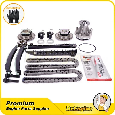 Kit de cadena de distribución VVT bomba de agua apta para Ford Expedition Lincoln Navigator 10-14 5,4 L Foto 1 de 4