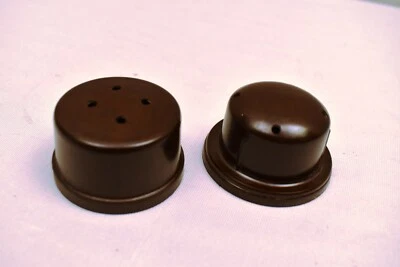 Enchufe de baquelita de colección enchufe de pared eléctrico toma de corriente 5A 250V lote de 2 piezas raro" Foto 1 de 4