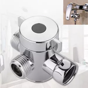 1/2 Inch Three Way T-adapter Valve For Toilet Bidet Shower Head Diverter Valve - Picture 1 of 7