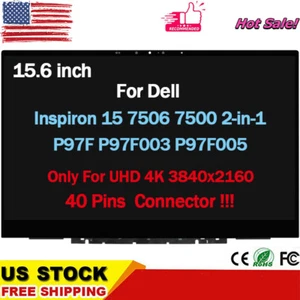 15.6" UHD 4K LCD Touch Screen Assembly for Dell Inspiron 15 7506 3840X2160 New - Picture 1 of 6