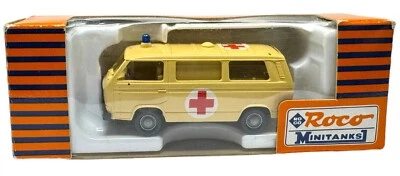 ROCO 456 VW Bus T2 Ambulanz Minitanks - 1:87 H0 Modellauto INKgrafiX TOYS A332 - Bild 1 von 4