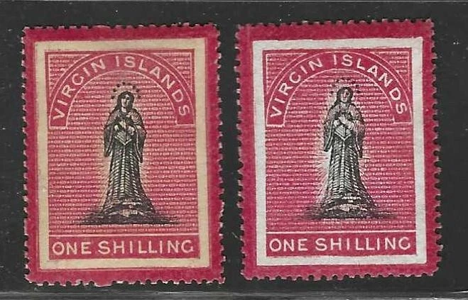 VIRGIN ISLANDS 1867 S.G. 18-19 MINT HINGED - Image 1 of 2