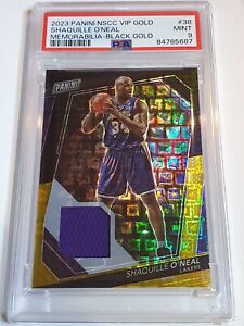 2023 National Shaquille O'Neal #PATCH BLACK GOLD /6 Game Jersey - PSA 9 (POP 1)