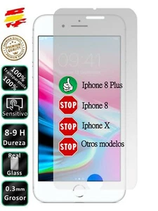 Protector Apple Iphone 8 Plus Cristal Templado de Pantalla Vidrio movil - Imagen 1 de 12
