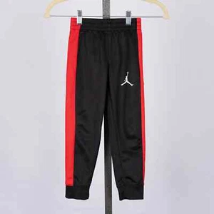 Air Jordan Jumpman Youth Joggers Pants Sweats Size 4-5 Years Black w/ Red Stripe - Picture 1 of 4
