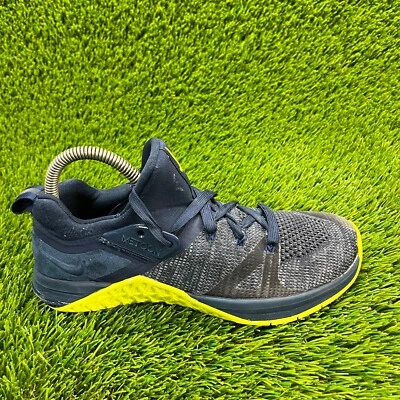 Nike Metcon Flyknit 3 Para Hombres Talla 6.5 Azul Caminar Crossfit Zapatos Tenis Foto 1 de 4