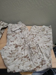 U.S.M.C. DESERT MARPAT CAMOUFLAGE TROUSERS 32 SHORT WOOLWORTH - Picture 1 of 5