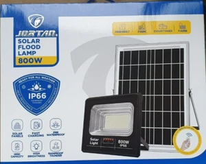 Faro LED Solare 800W con Pannello Fotovoltaico - Impermeabile IP66, Telecomando - Imagen 1 de 13