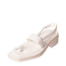 RRP €440 ACNE STUDIOS Leather Slingback Thong Sandals Size 40 UK 7 Made in Italy