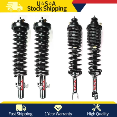 Front & Rear Shocks Struts & Coil Spring 4PCS Set FCS For 90-93 Honda Accord - Image 1 of 4