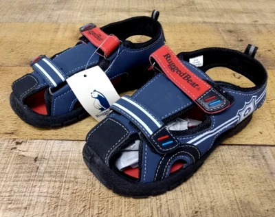 Rugged Bear Boy Closed-Toe Toddler Sport Police Sandals Navy/Red - Size Youth 10 - Image 1 of 4