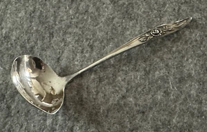 BELLE ROSE Heirloom Sterling by Oneida Sterling Silver Cream Ladle 5-1/4" - Picture 1 of 6