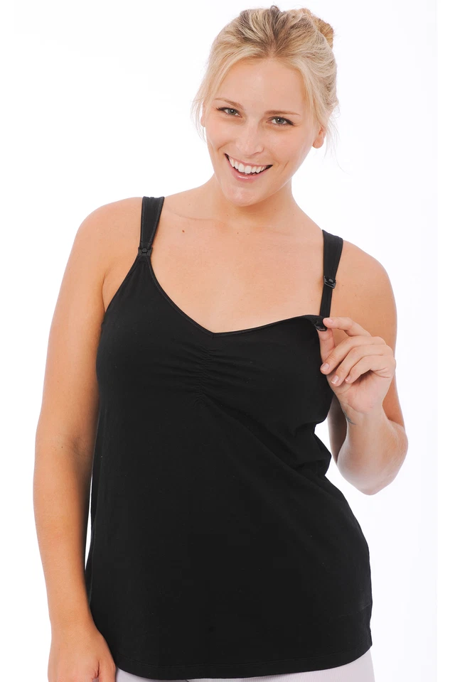 Tanque de enfermería La Leche League con copa caída negra 42 D/E nuevo sin etiquetas Foto 1 de 4